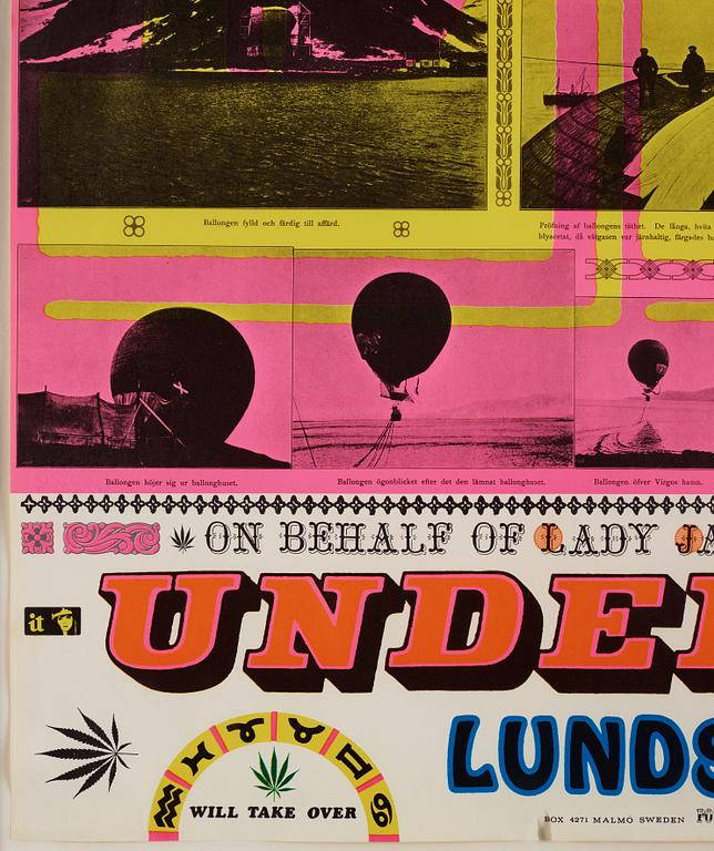 Sture Johannesson, "Andrée will take a trip Underground Lunds Konsthall".