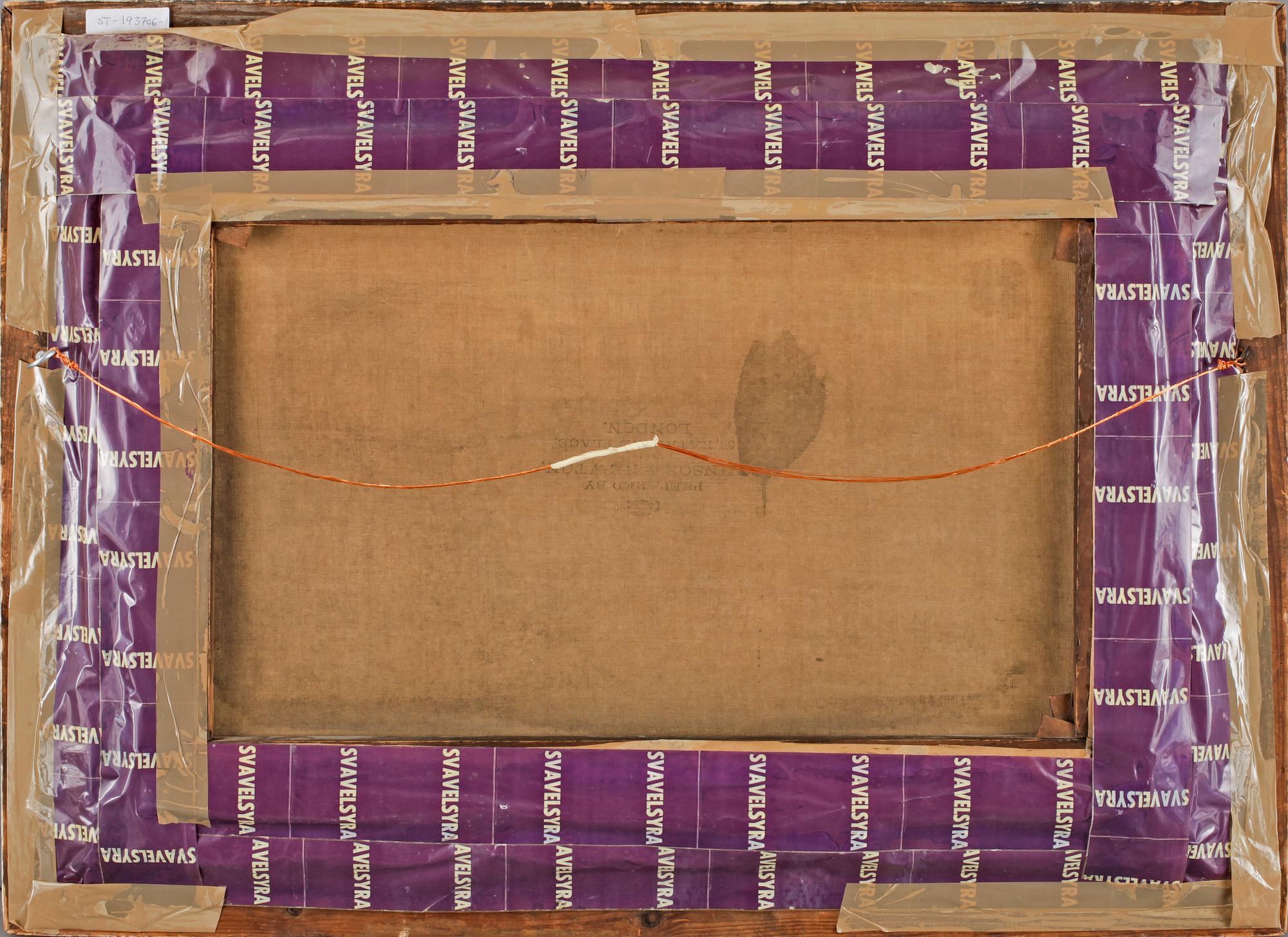 OKÄND KONSTNÄR, olja på duk, sign JF Bland dat 1886.