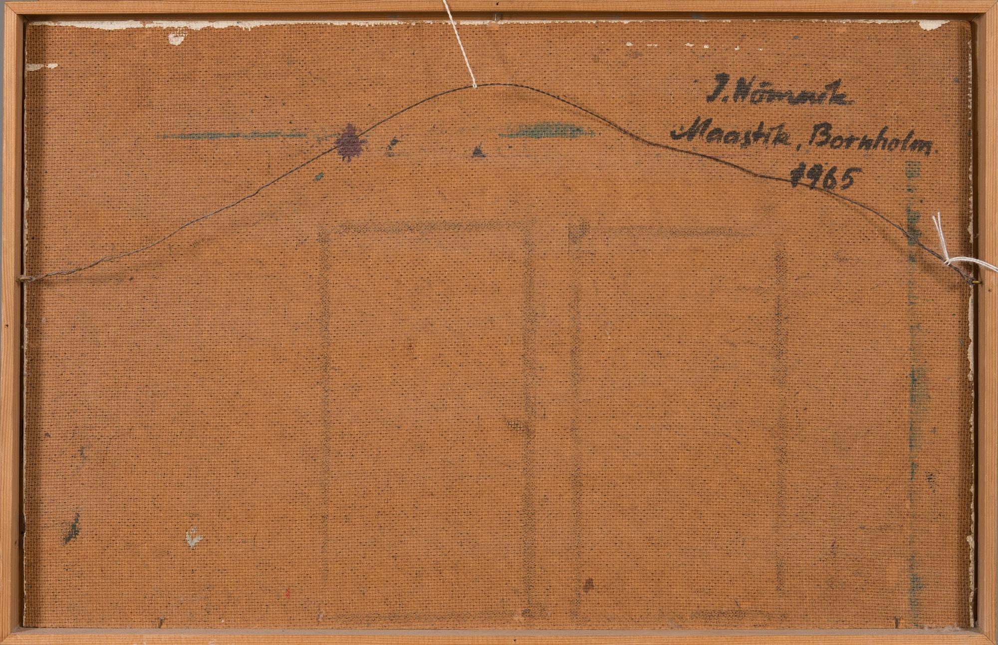 Juhan Nömmik, olja på pannå, signerad och daterad -65.