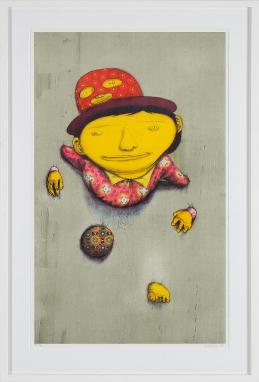 OS GEMEOS, "The other side", 2014, a color litograph, signed and numbered 53/99.