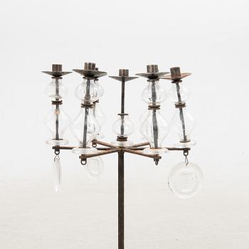 Erik Höglund, floor candelabrum, Boda Smide, 1960s-70s.