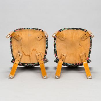 Alvar Aalto, stolar, 4 st, "62", O.Y. Huonekalu- ja Rakennustyötehdas A.B. 1900-talets mitt.