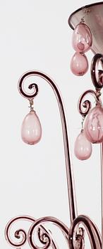 A 1930's Italian chandelier for twelve candles, attributed to Napoleone Martinuzzi, Venini, Murano, Italy 1930's.