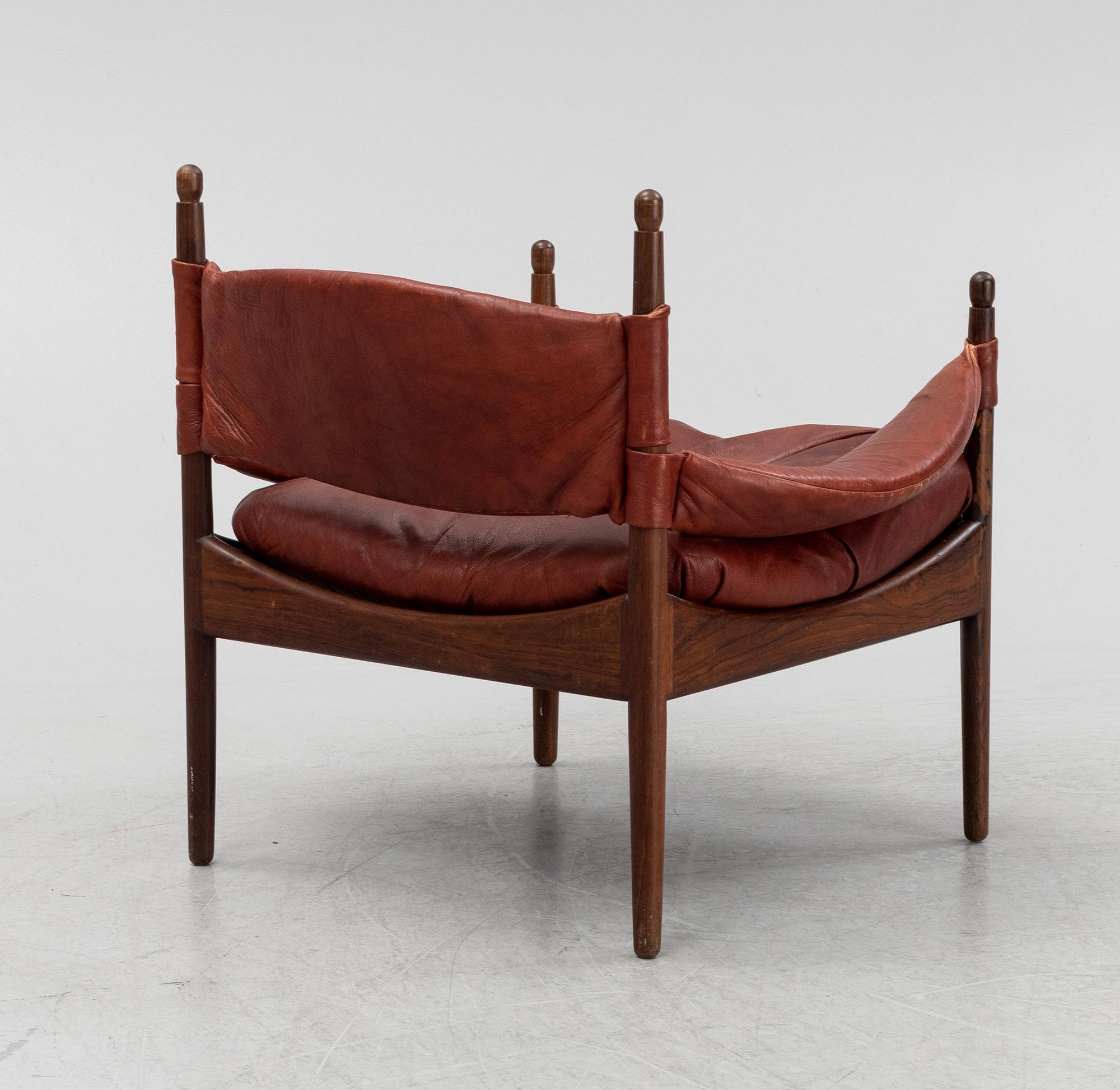 Christian Vedel, 'Modus' rosewood easy chair, Denmark, 1960's.