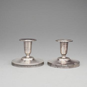 LJUSSTAKAR, ett par, silver, Ceson guldvaru AB, Göteborg, 1961.
