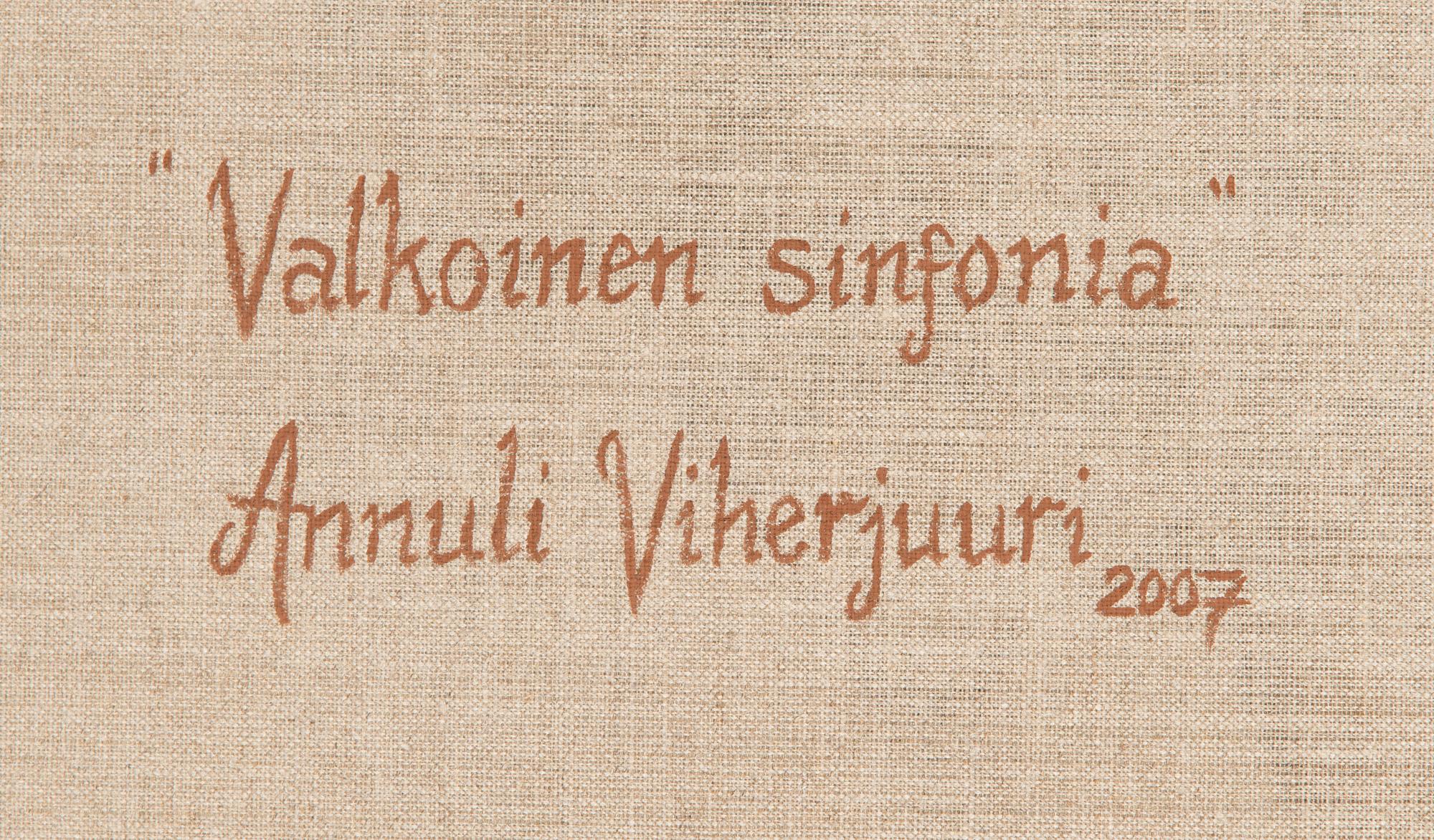 Annuli Viherjuuri, "Valkoinen sinfonia".