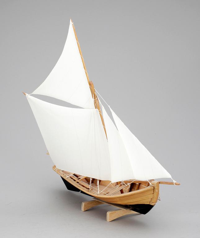 BÅTMODELL, Axel Glimberg, Baskemölla. 1900-talets slut.