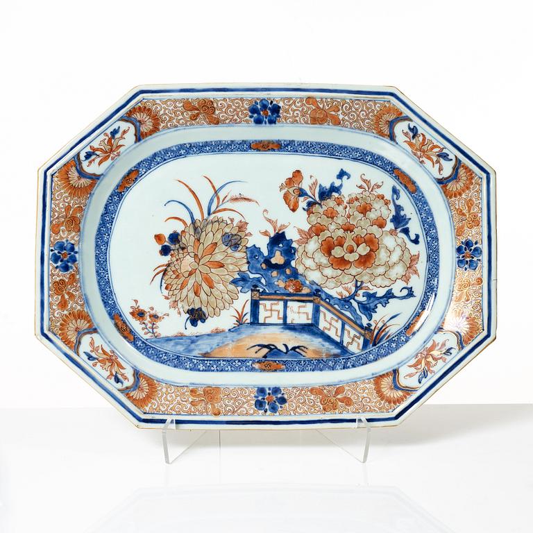 Kompaniporslin, 9 delar, Kina, Qing dynastin, Qianlong 1736-95.