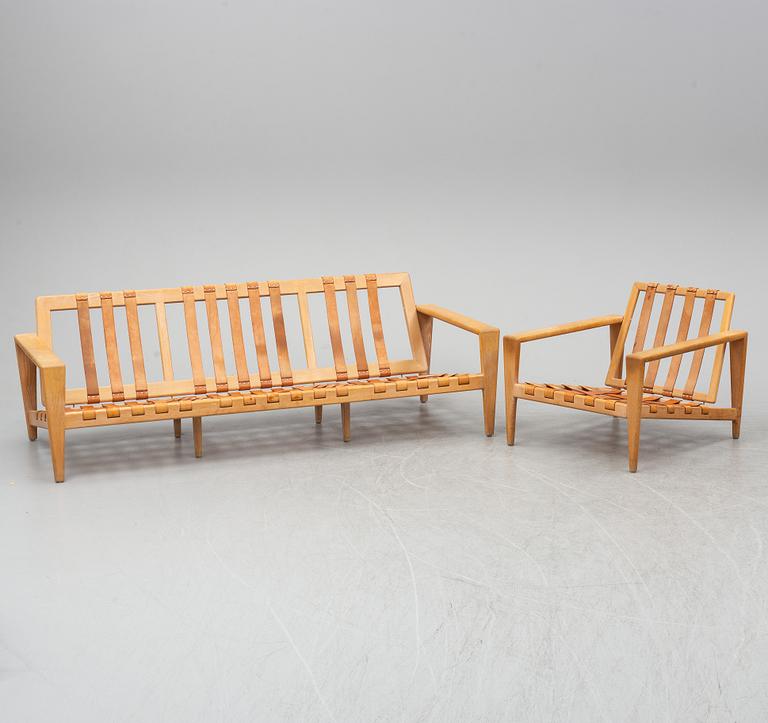 A 'Bodö' sofa and easy chair by Svante Skogh, AB Hjertquist & Co, Nässjö, ca 1960.