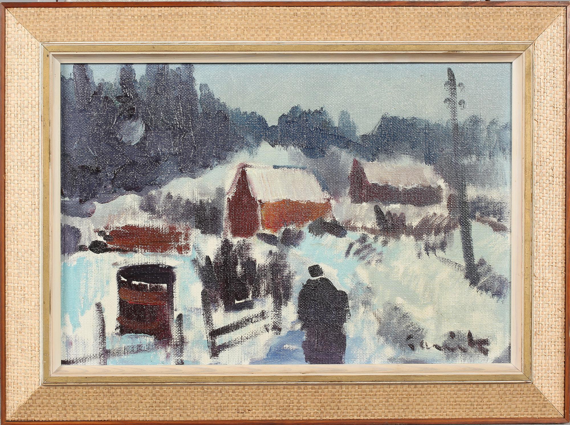 TAGE GAVIK, olja på duk, signerad.