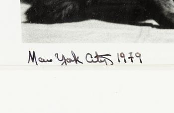 Martin Hugo Maximillian Schrieber, "Madonna and Hugo the Cat, New York 1979".