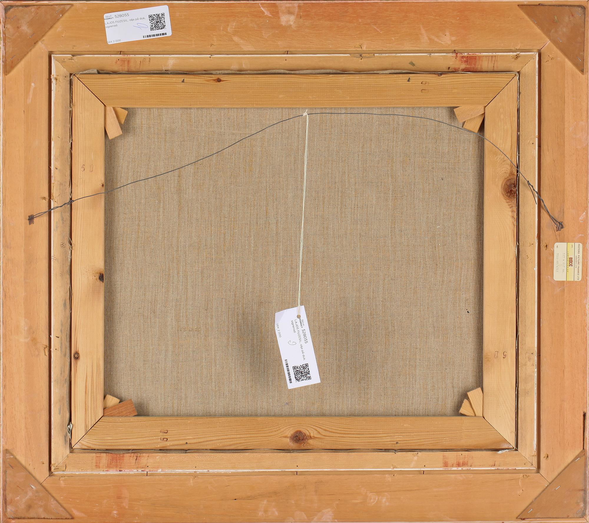 LAJOS FUZESIL, olja på duk, signerad.