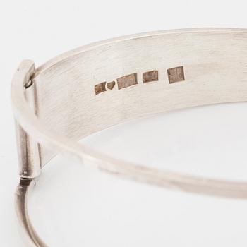 Kaunis koru, bangle, sterling silver, Finland 1975.