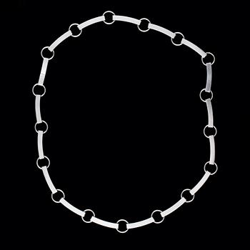 COLLIER, sterling silver, Elon Arenhill, Malmö 1984. Totalvikt 63 gr.