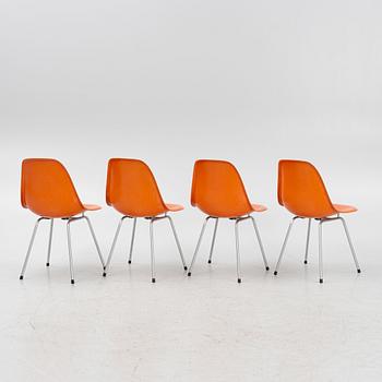 Charles & Ray Eames, chairs, 4 pieces, "DSW", Herman Miller, second half of the 20th century.