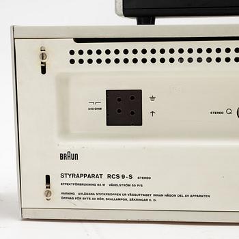 Dieter Rams, stereo receiver, model 'RCS 9-S' and speakers model 'L450/2', Braun, Germany, designed in 1961.