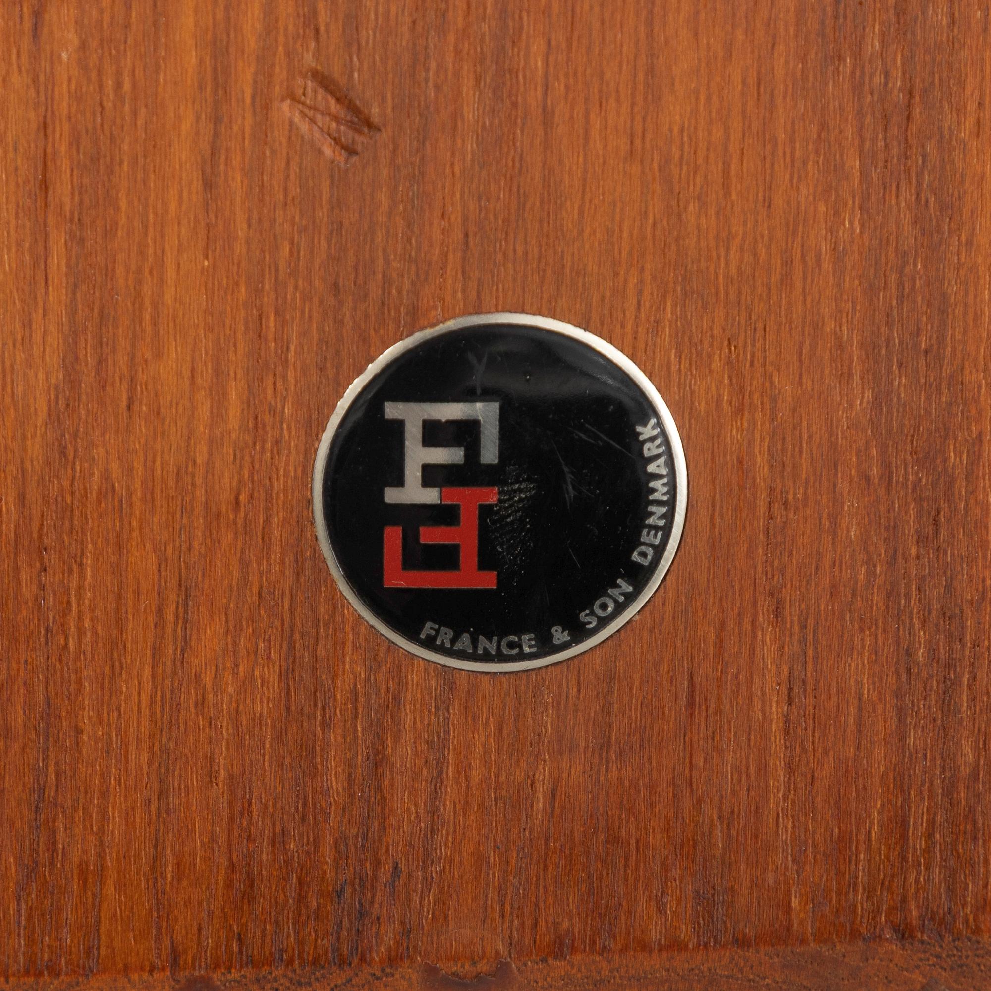 Peter Hvidt & Orla Mølgaard Nielsen, soffbord, "Minerva", France & Son, Danmark, 1950/60-tal.