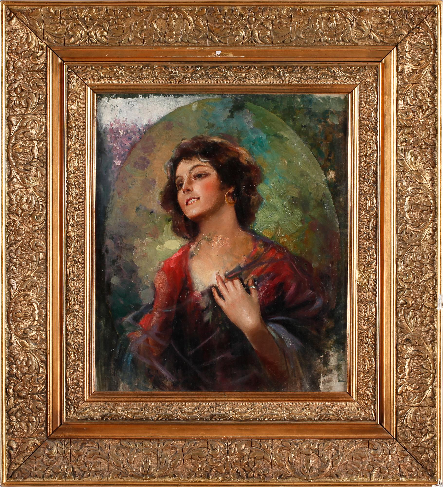 OKÄND KONSTNÄR, olja på duk, sign E Gorski, Ryssland, 1800/1900.