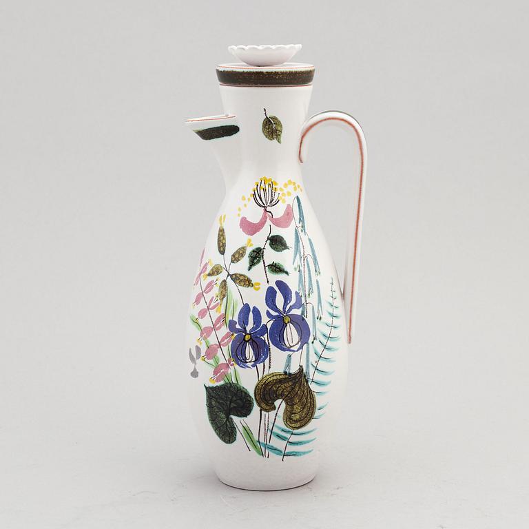 Stig Lindberg, an earthenware lidded jug, Gustavsbergs studio.