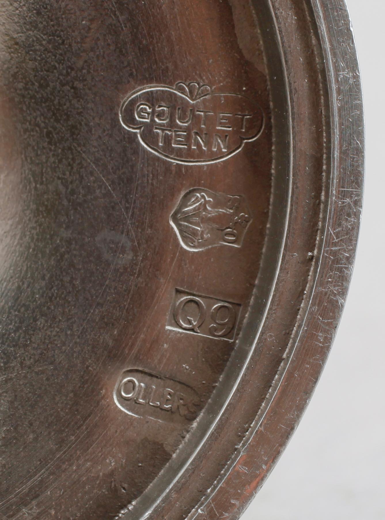 LJUSSTAKAR, 1 par, tenn, Edvin Ollers, 1966.