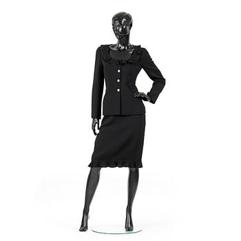 CHANEL, tvådelad dräkt bestående av kavaj samt kjol, höst 1999.