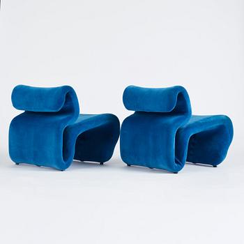 Jan Ekselius, a pair of lounge chairs, 'Etcetera', J.O. Carlssons Möbel AB, Vetlanda, 1960-70s.