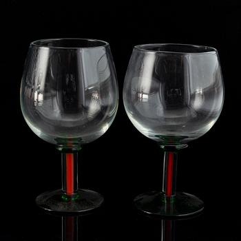 Glas, 12 stycken (10+2). Reijmyre, 1900-tal.