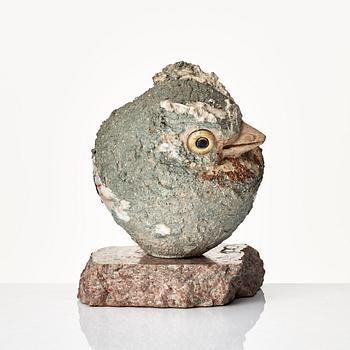 Tyra Lundgren, a stoneware sculpture of a bird, Sweden 1960's.