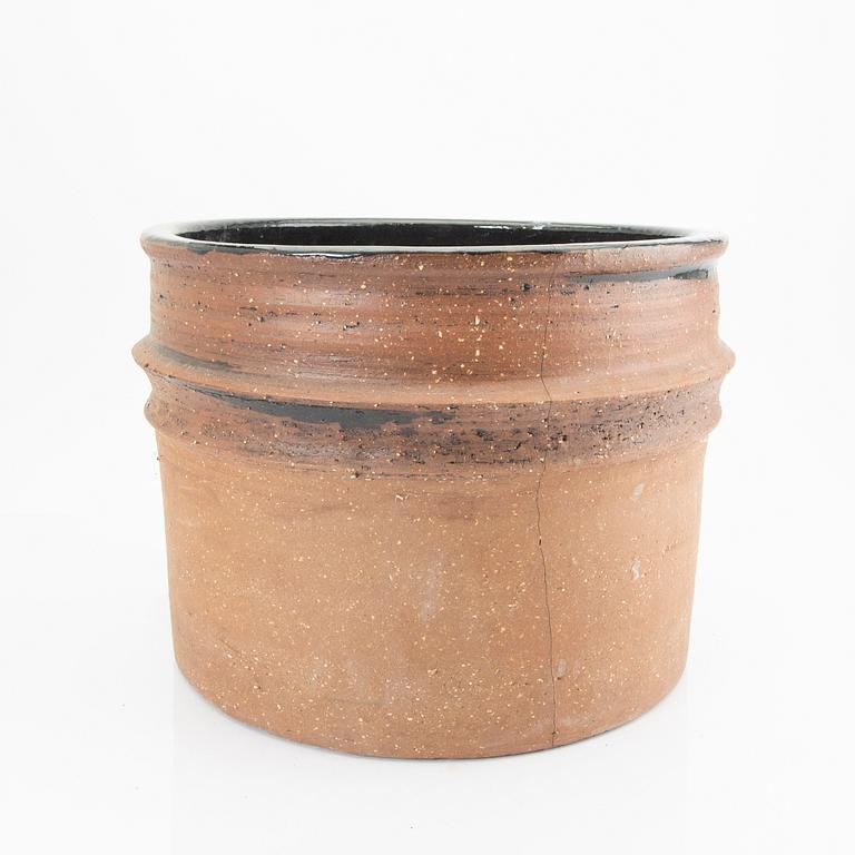 Signe Persson-Melin, ytterfoder/urna signerad Campos Filhos, Portugal delvis glaserat stengods.