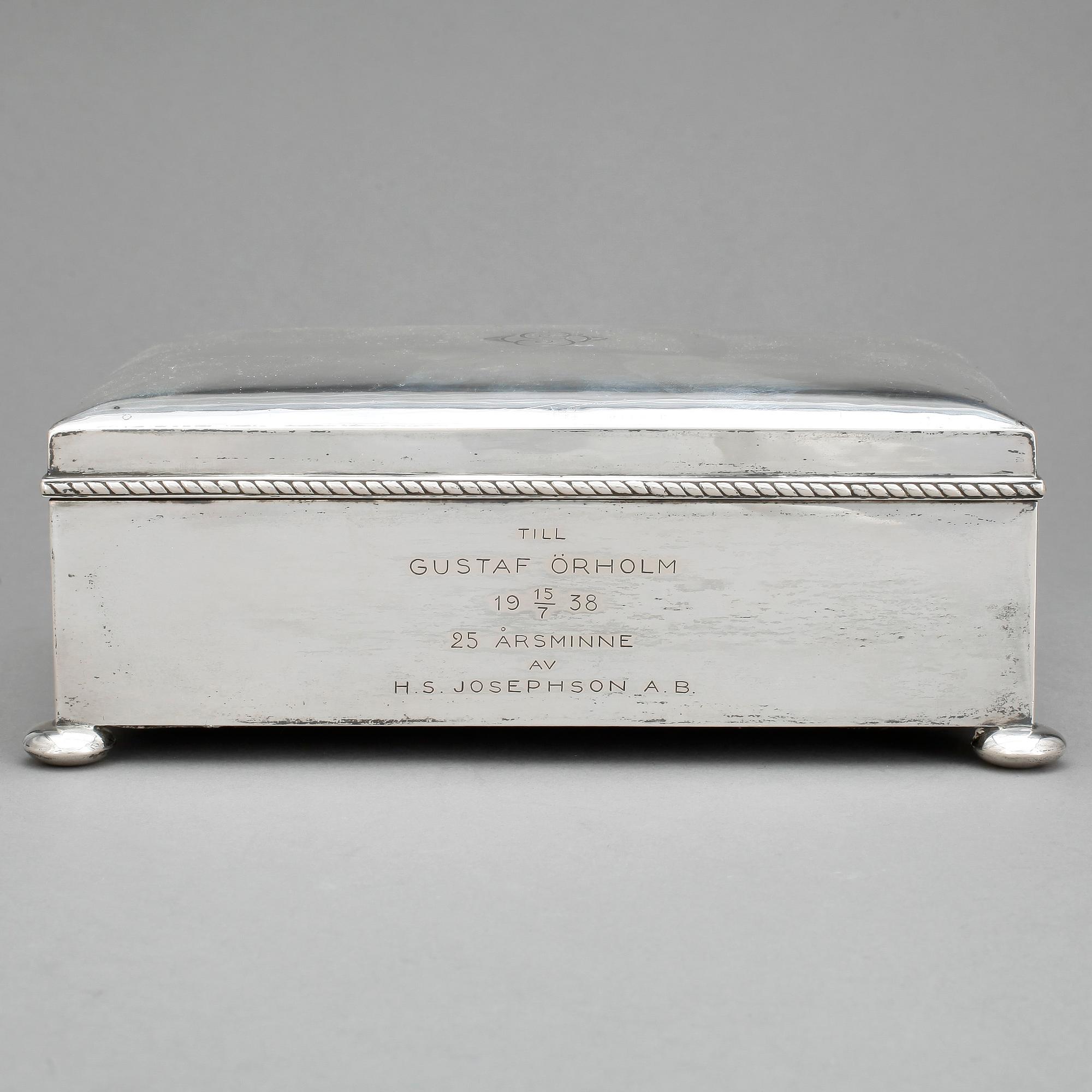 SKRIN, silver, W.A. Bolin, 1929.