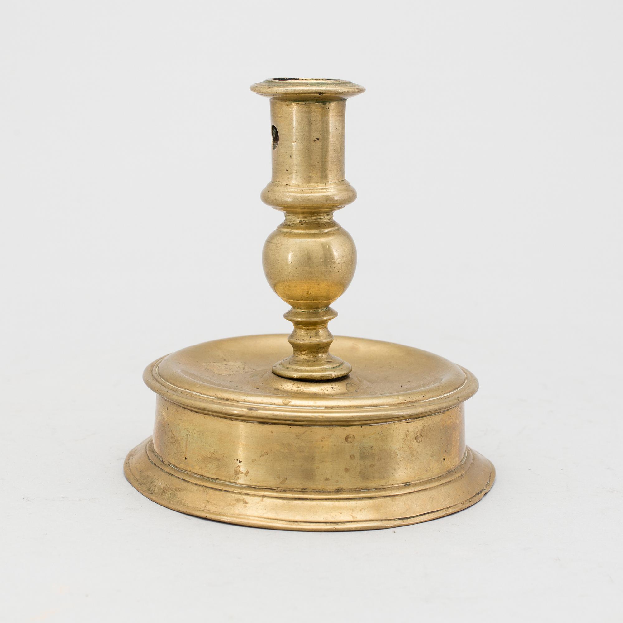 LJUSSTAKE, brons, 1600-tal.