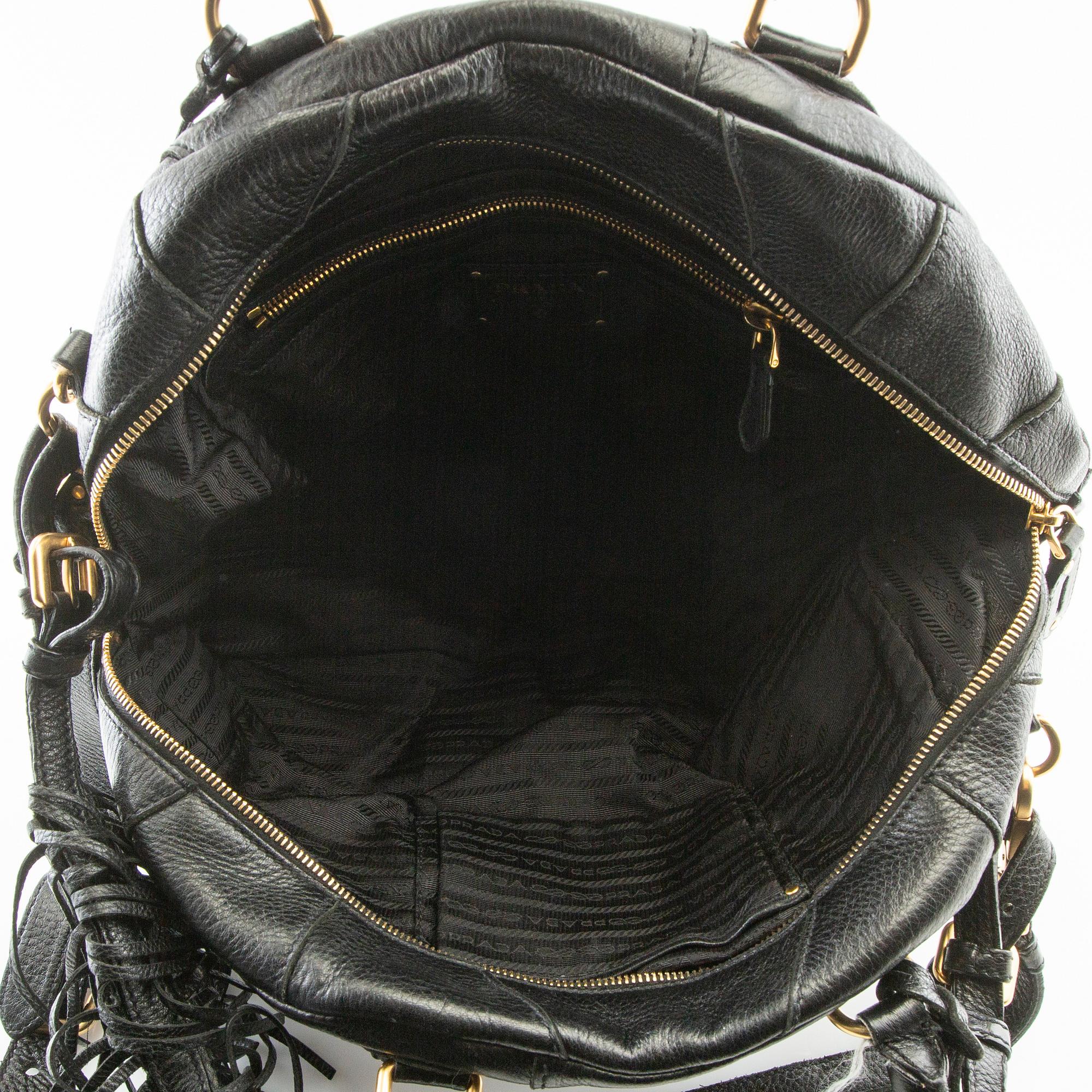 Prada, Väska "Cervo Patch Bauletto Fringe Bag".