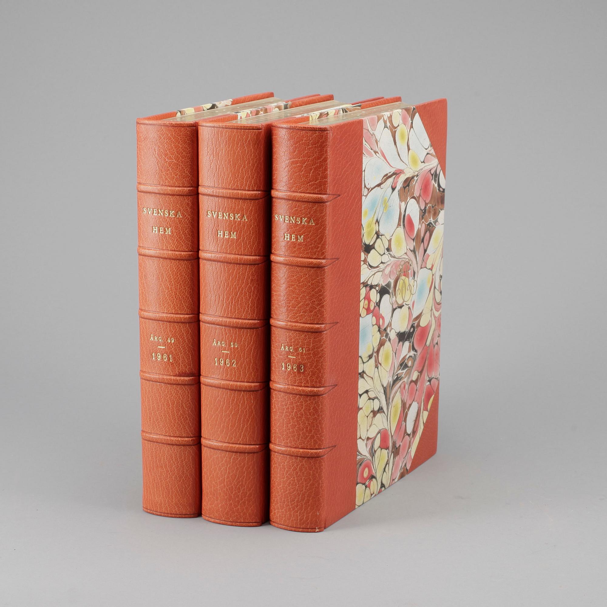 BOKVERK, 51 band, "Svenska hem i ord och bilder", red av Abin Roosval samt Stig H:son Björkman. 1913-1964.