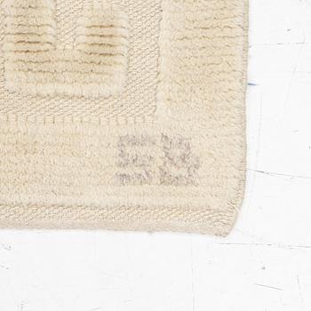 Sigvard Bernadotte, Rug, "Shangri-La", relief pile, signed SB, approximately 210 x 145 cm.