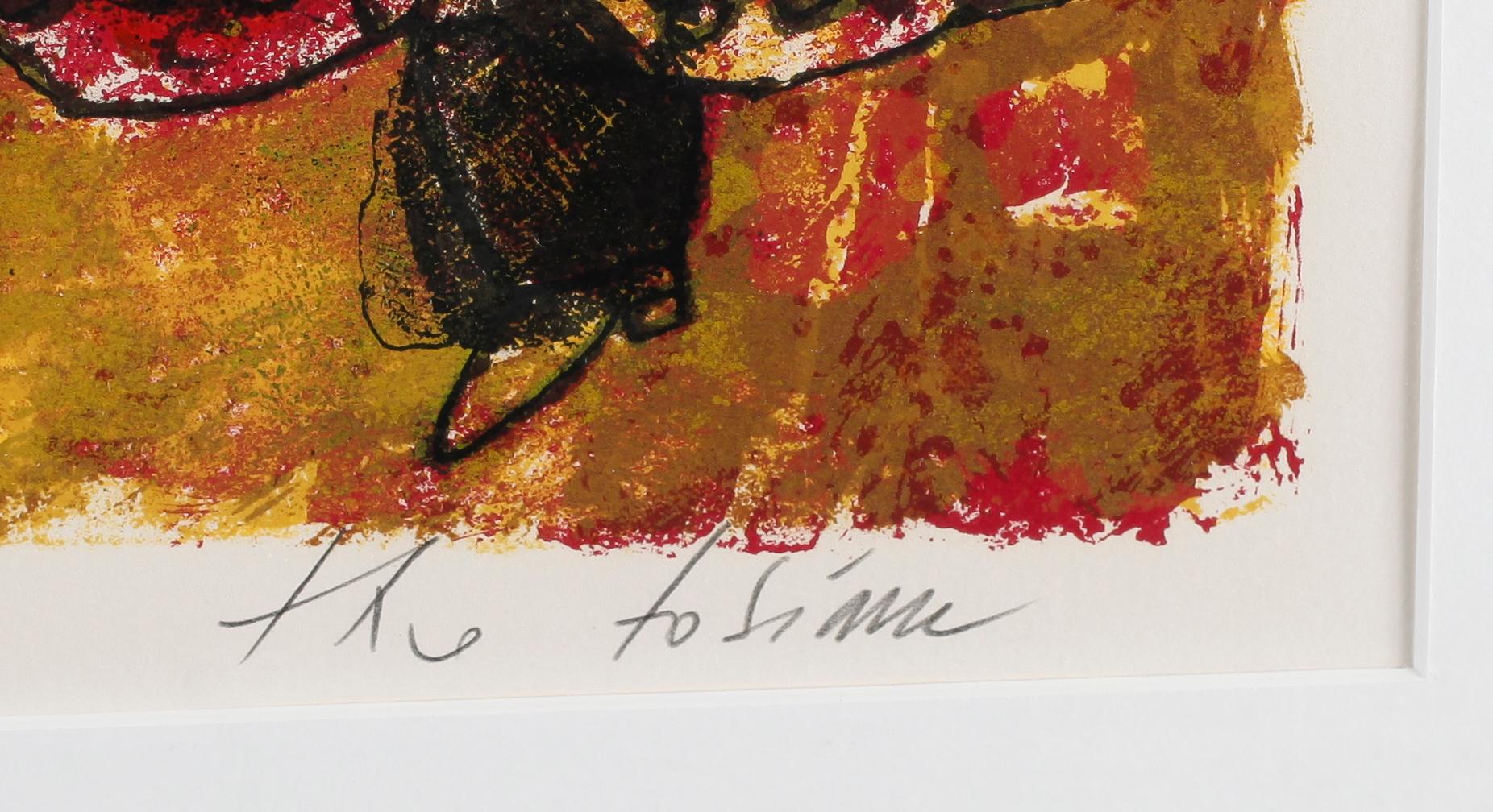 THEO TOBIASSE, färglitografi, signerad och numrerad 120/350.