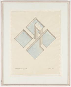 Oscar Reutersvärd · OSCAR REUTERSWÄRD, blandteknik. Signerad.