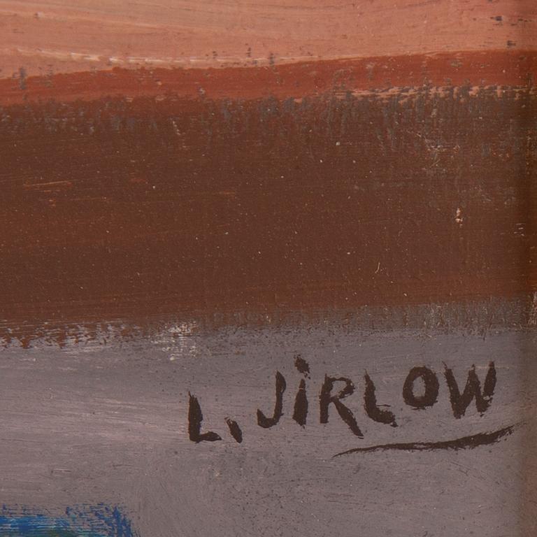 Lennart Jirlow, oil on panel, signed.