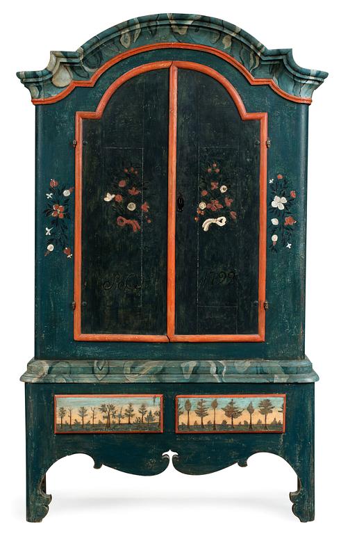 A Swedish cupboard dated 1799.