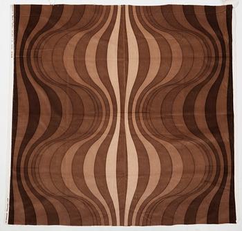Verner Panton, GARDINLÄNGDER, 3 ST., OCH PROVBITAR, 5 ST. Bomullsvelour. Olika beige nyanser och mönster. Verner Panton.