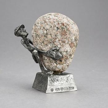 HENRY GUSTAFSSON, skulptur, "Lyftet". Signerad.