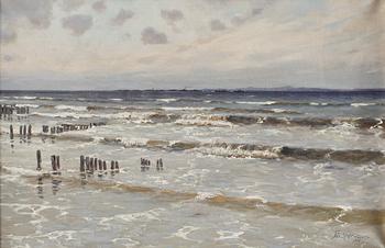 FRITZ STAEHR-OLSEN, olja på duk, signerad.