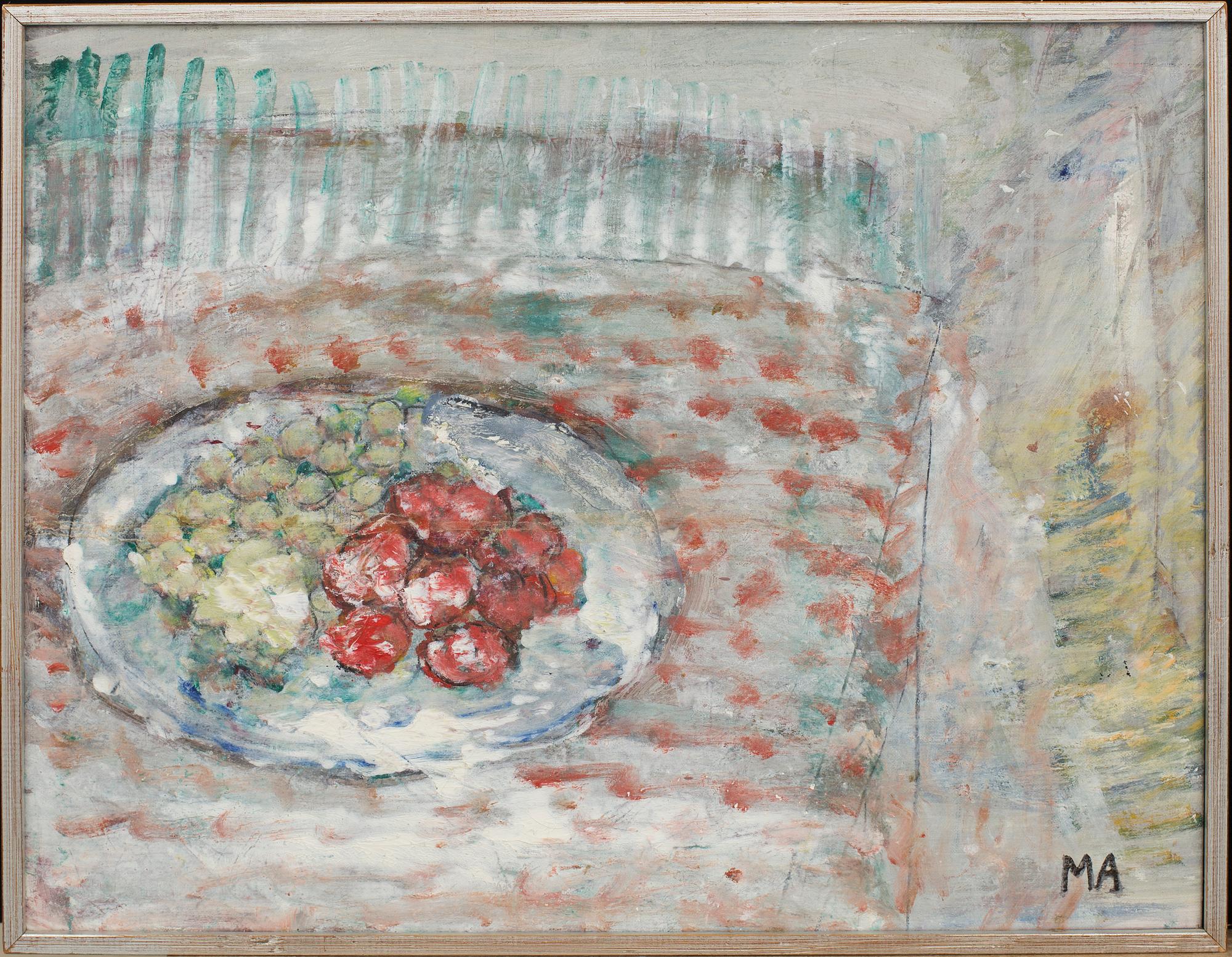 MAJ ARNELL, olja på duk monogramsignerad samt a tergo daterad 77.