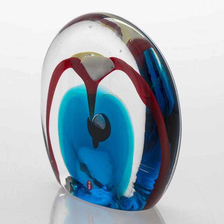 Oiva Toikka, glasskulptur, "Lolli", signerad O. Toikka Nuutajärvi 2005.