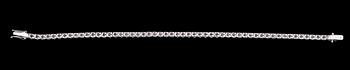 ARMBAND, 18 k vitguld, briljantslipade diamanter tot ca 4.62 ct. Vikt ca 12,9 g.