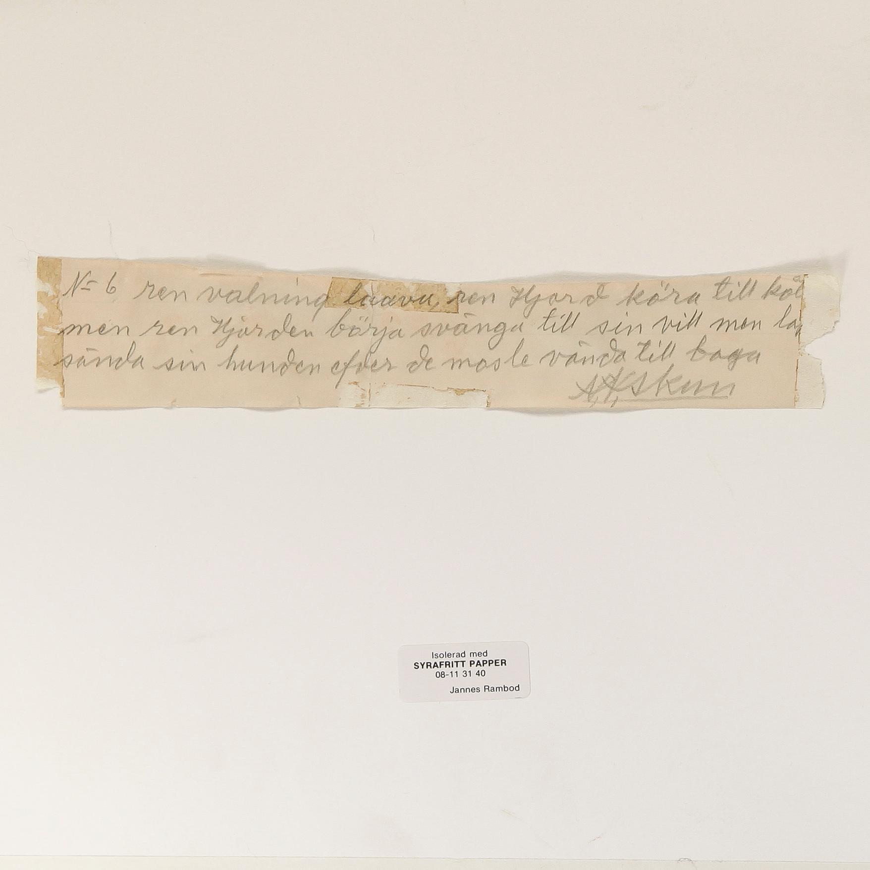 NILS NILSSON SKUM, blandteknik, signerad och daterad 1946.