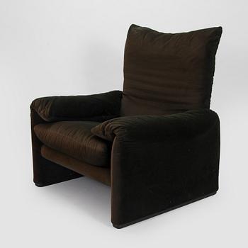 Vico Magistretti, A "Maralunga", armchair, Cassina, Italy.