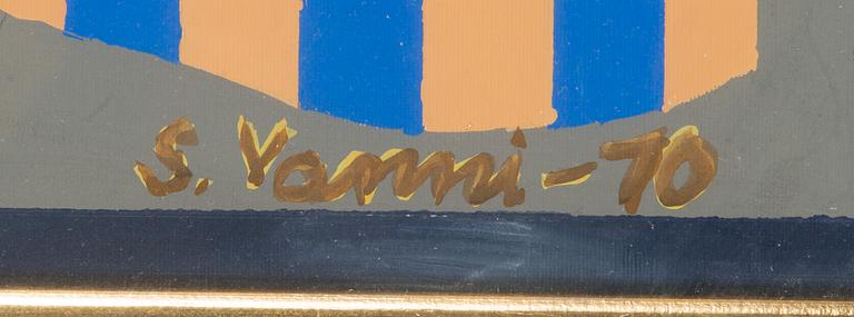 Sam Vanni, gouache, signerad och daterad-70.