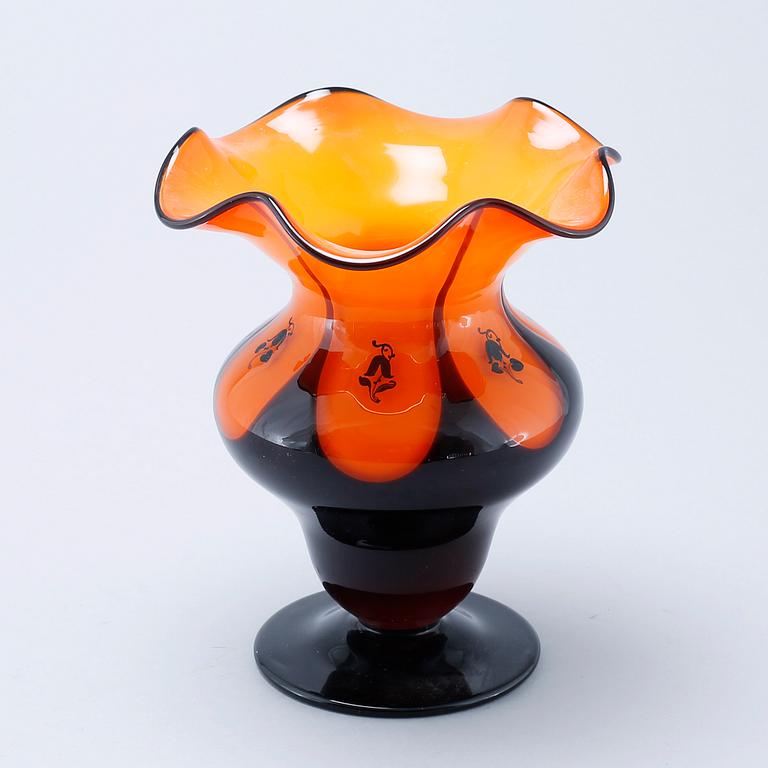 A glass vase attributed to Dagobert Peche, Loetz, Austria, 1920s.