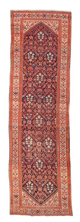 A runner, antique, Malajir, ca 510 x 147 cm.