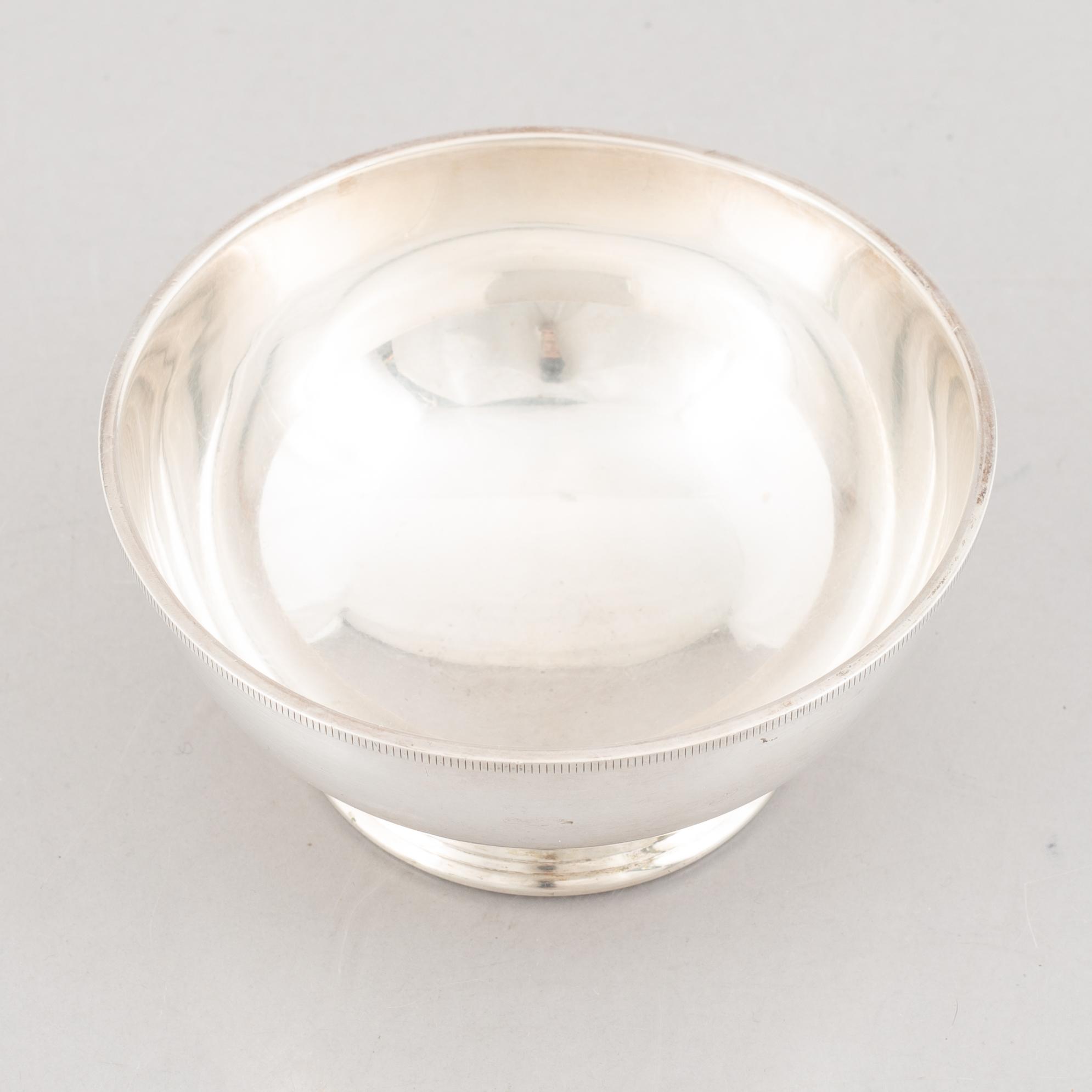 A Swedish Silver Bowl, mark of W.A. Bolin, Stockholm 1957.
